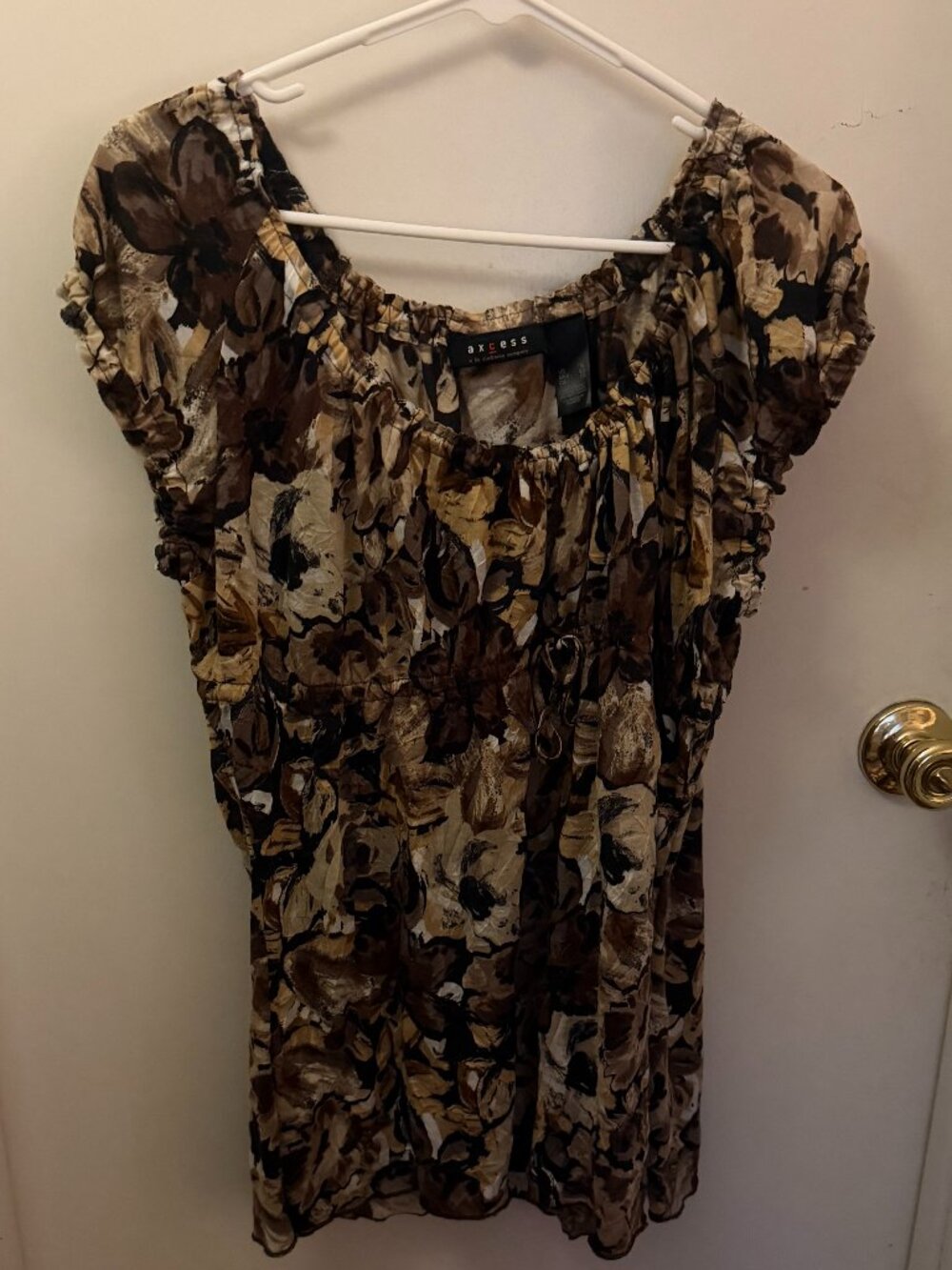 Liz Claiborne Axcess Babydoll Blouse W XL